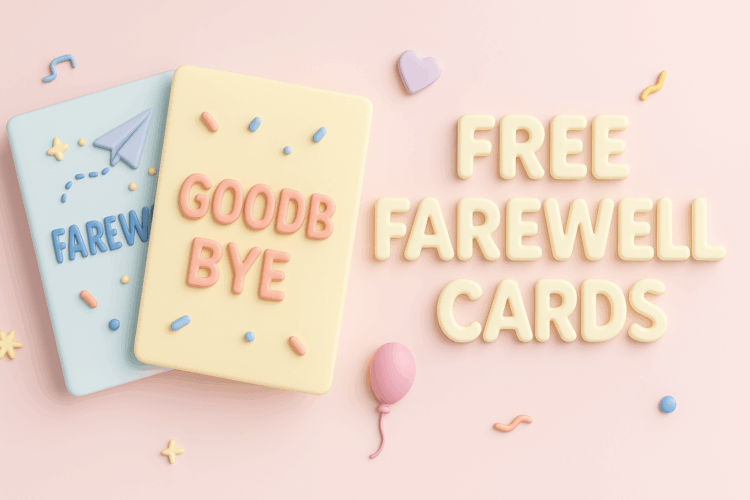 Say Goodbye with Flair: Create a Thoughtful Free Farewell Cards in Minutes