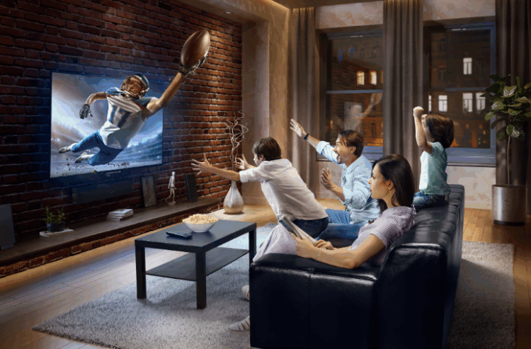 Family in USA streaming movies instead of using cable