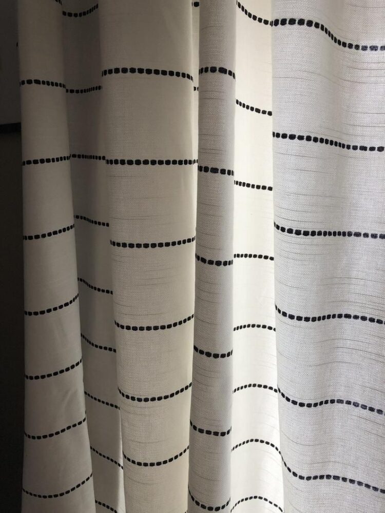 Black Striped Curtains Add Bold Style to Modern Interiors